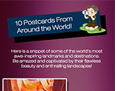 10 Postcards From Around the World Infograph