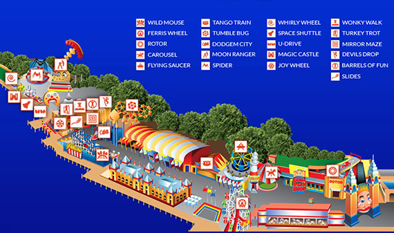 Luna Park Map