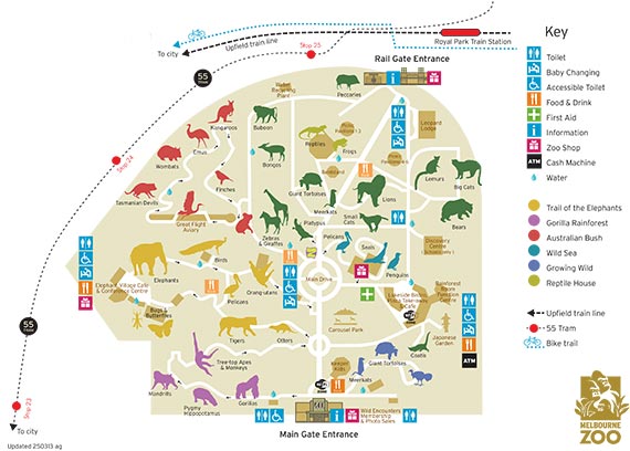 Melbourne Zoo Map